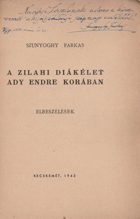 A zilahi diákélet Ady Endre korában - Oskola Antikvárium