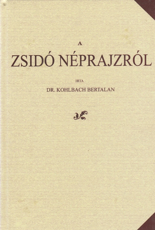 A zsidó néprajzról - Oskola Antikvárium