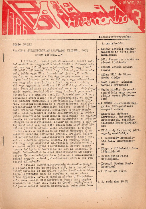 AB Hírmondó 3. 4. évfolyam 1986 - Oskola Antikvárium