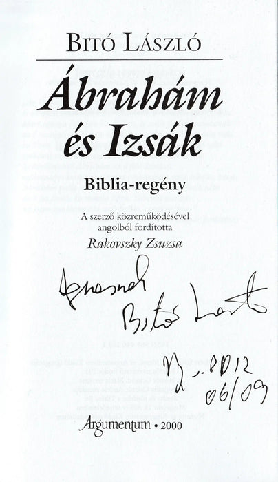 Ábrahám és Izsák - Oskola Antikvárium