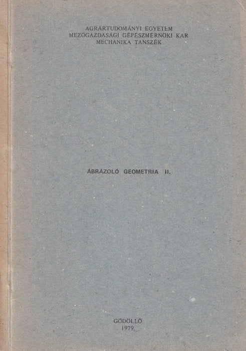 Ábrázoló geometria II. - Oskola Antikvárium