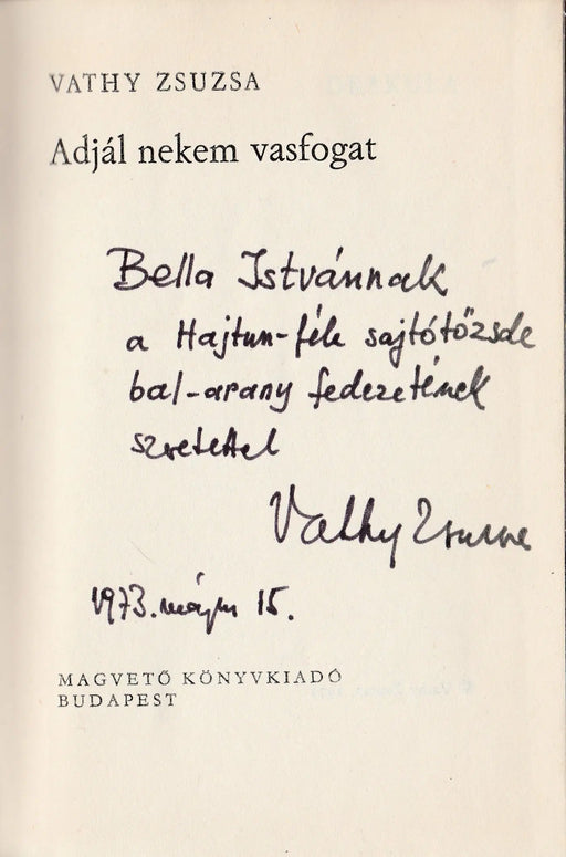Adjál nekem vasfogat - Oskola Antikvárium