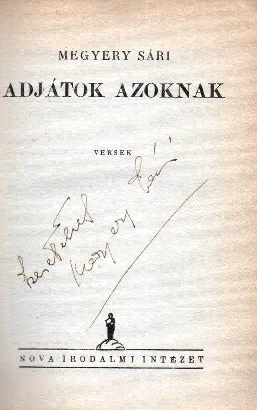 Adjátok azoknak - Oskola Antikvárium