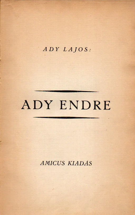 Ady Endre - Oskola Antikvárium