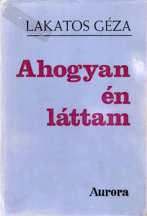 Ahogyan én láttam - Oskola Antikvárium