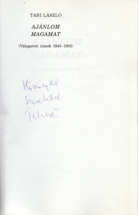Ajánlom magamat - Oskola Antikvárium