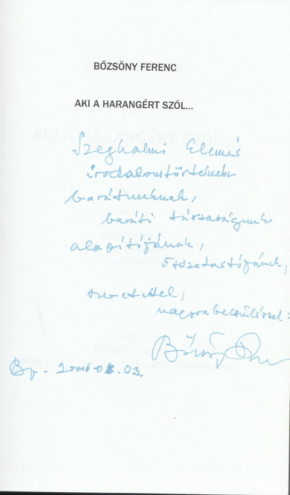 Aki a harangért szól... - Oskola Antikvárium