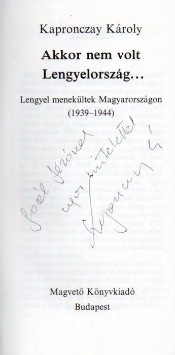 Akkor nem volt Lengyelország... - Oskola Antikvárium