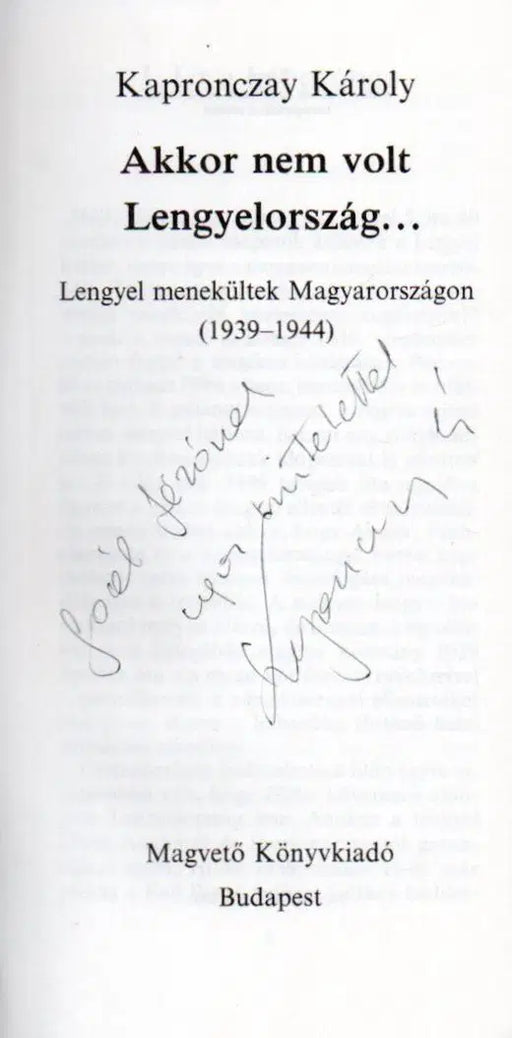 Akkor nem volt Lengyelország... - Oskola Antikvárium