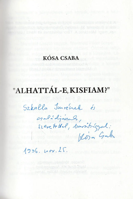 "Alhattál - e, kisfiam?" - Oskola Antikvárium