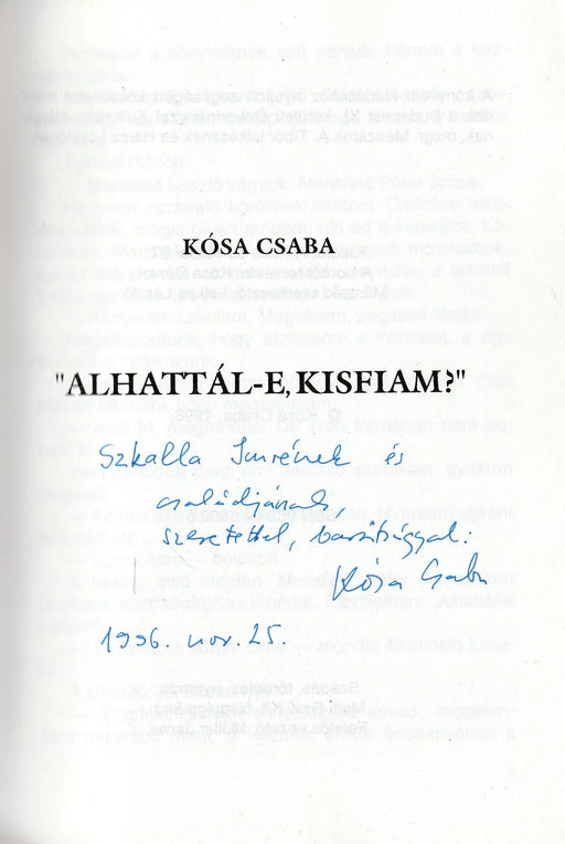 "Alhattál - e, kisfiam?" - Oskola Antikvárium