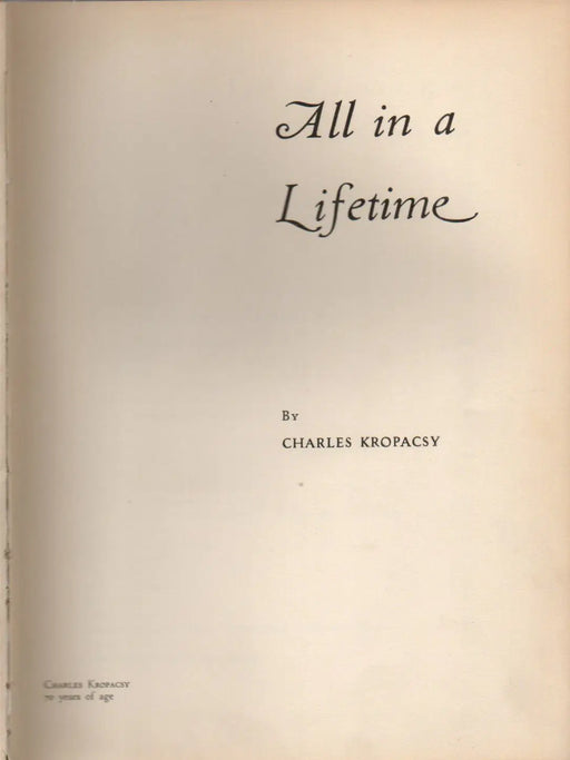 All in a Lifetime - Oskola Antikvárium