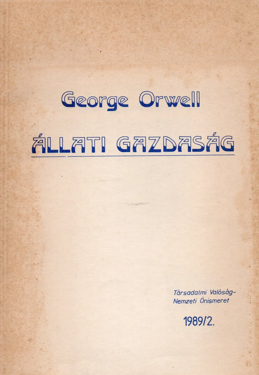 Állati gazdaság - Oskola Antikvárium