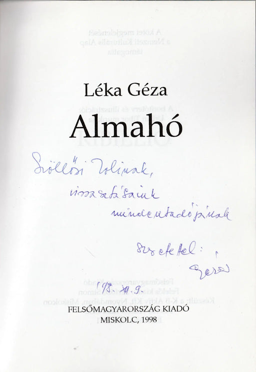 Almahó - Oskola Antikvárium