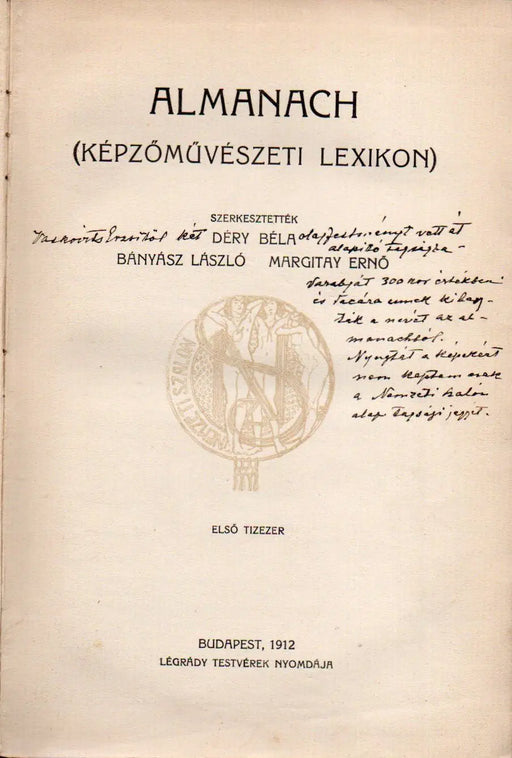 Almanach - 1912 - Oskola Antikvárium