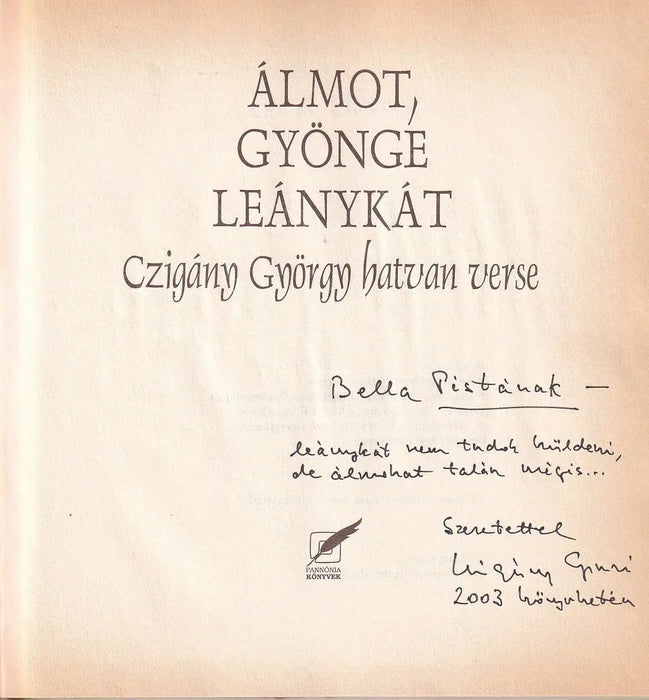 Álmot, gyönge leánykát - Oskola Antikvárium