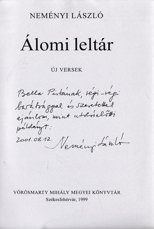 Álomi leltár - Oskola Antikvárium
