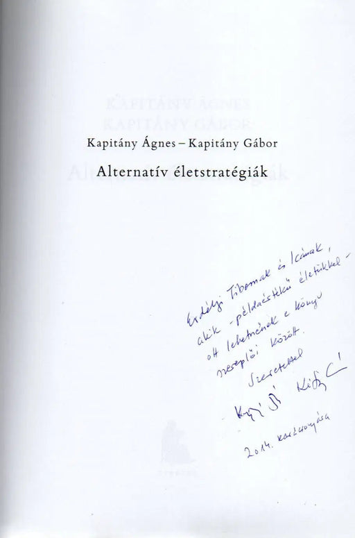 Alternatív életstratégiák - Oskola Antikvárium