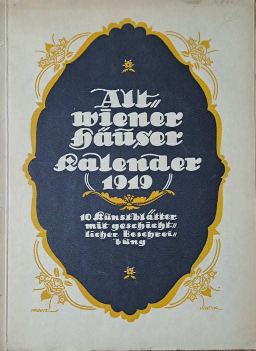 Altwiener Häuser - Kalender 1919 - Oskola Antikvárium