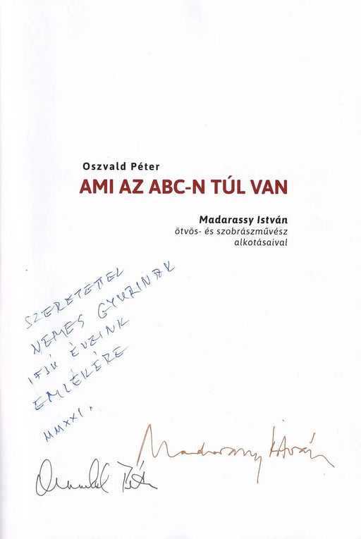 Ami az ABC - n túl van - Oskola Antikvárium