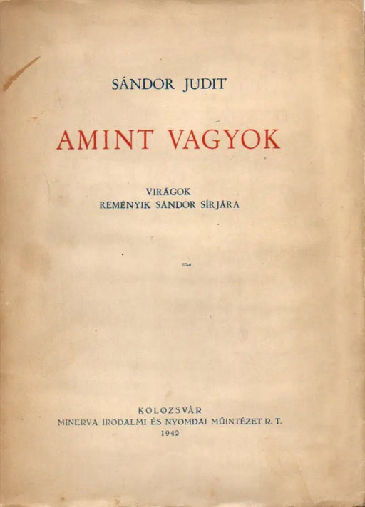 Amint vagyok - Oskola Antikvárium