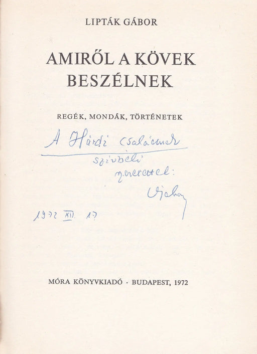 Amiről a kövek beszélnek - Oskola Antikvárium