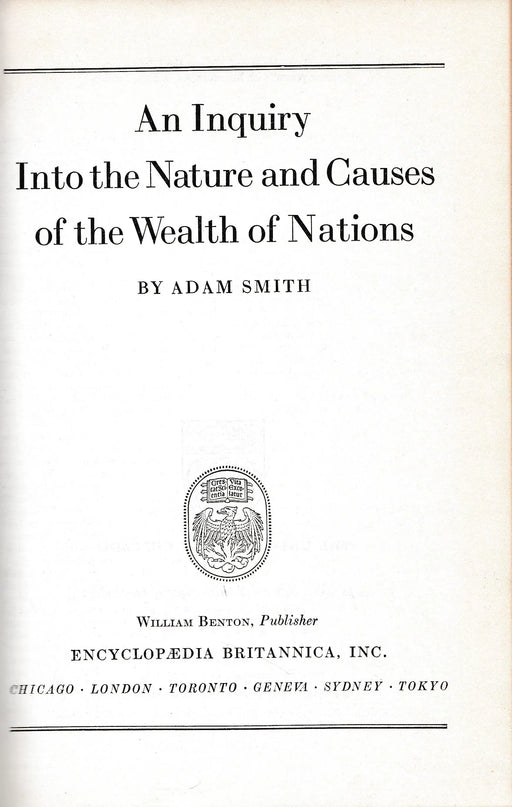 An Inquiry Into the Nature and Causes of the Wealth of Nations - Oskola Antikvárium