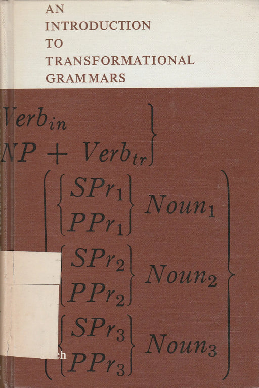 An Introduction to Transformational Grammars - Oskola Antikvárium