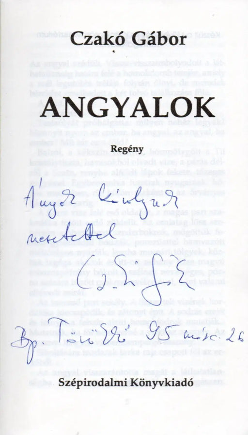 Angyalok - Oskola Antikvárium