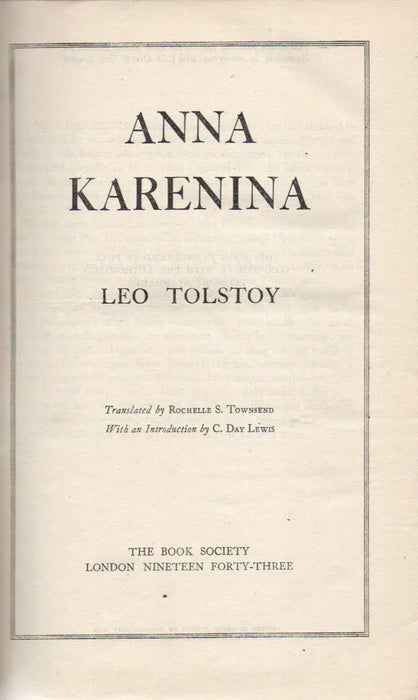 Anna Karenina - Oskola Antikvárium