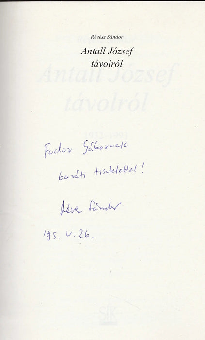 Antall József távolról - Oskola Antikvárium