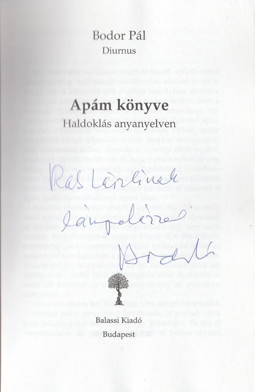 Apám könyve - Oskola Antikvárium