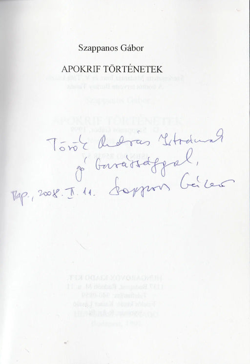 Apokrif történetek - Oskola Antikvárium
