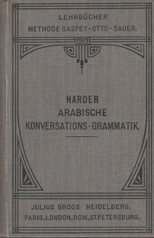 Arabische Konversations - Grammatik - Oskola Antikvárium