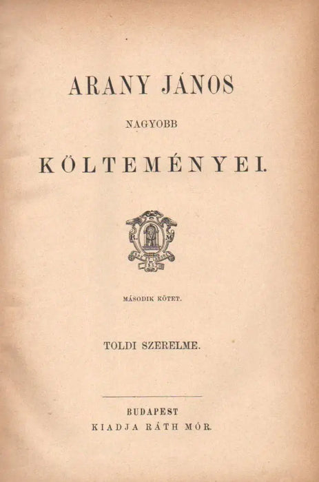 Arany János nagyobb költeményei I - II. - Oskola Antikvárium