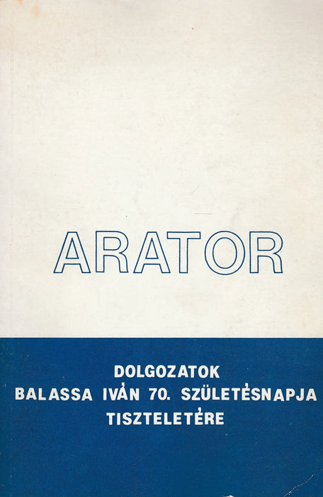 Arator - Oskola Antikvárium