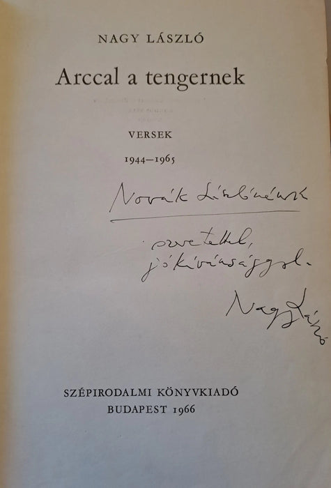 Arccal a tengernek - Versek 1944 - 1965 - Oskola Antikvárium