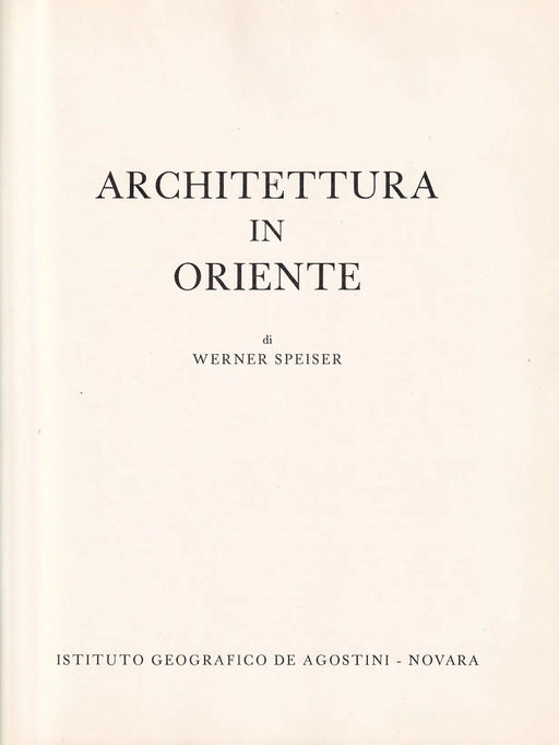 Architettura in Oriente - Oskola Antikvárium