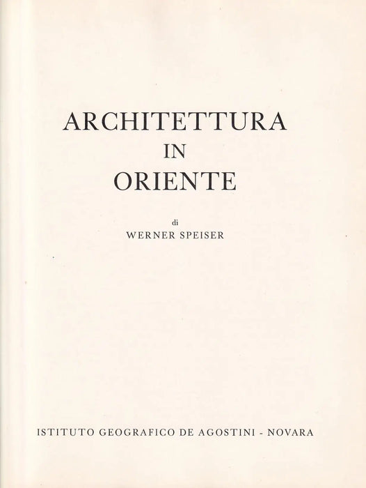 Architettura in Oriente - Oskola Antikvárium