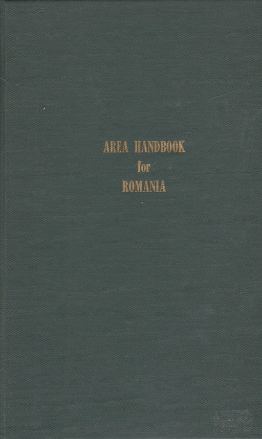 Area Handbook for Romania - Oskola Antikvárium