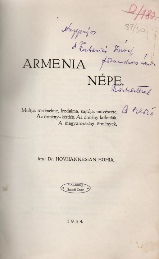 Armenia népe - Oskola Antikvárium