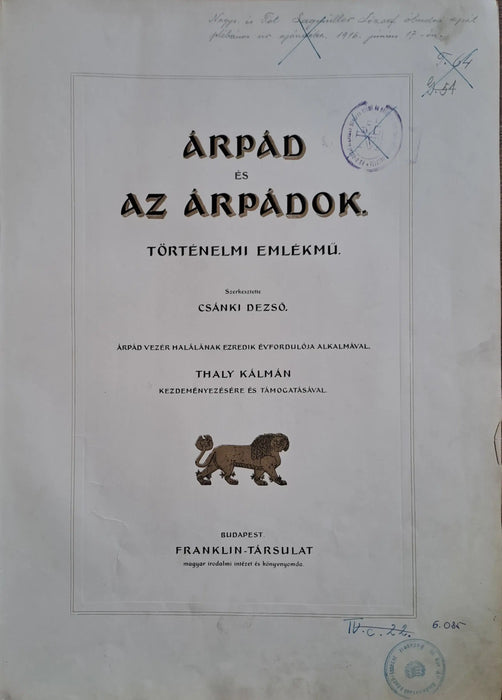 Árpád és az Árpádok - Oskola Antikvárium
