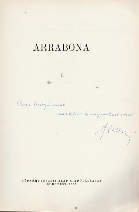 Arrabona I - II. 1959 - 1960 - Oskola Antikvárium
