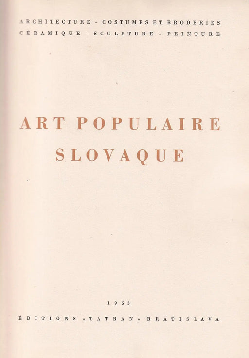 Art populaire slovaque - Oskola Antikvárium