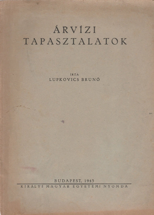 Árvízi tapasztalatok - Oskola Antikvárium