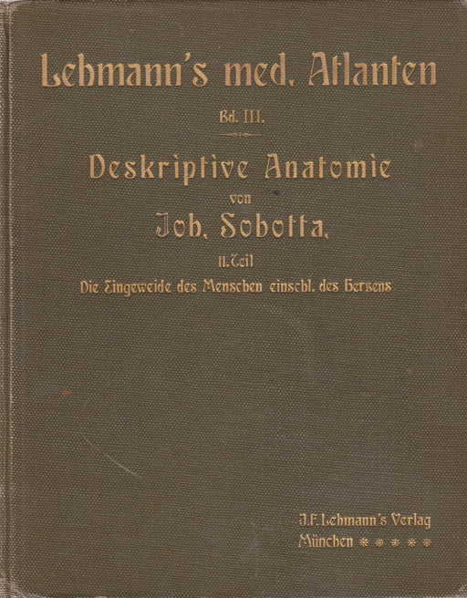 Atlas der deskriptiven Anatomie des Menschen II. - Oskola Antikvárium