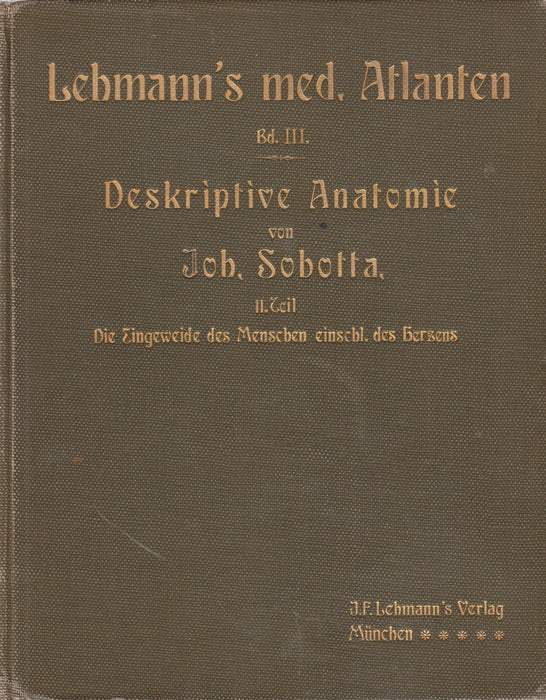 Atlas der deskriptiven Anatomie des Menschen II. - Oskola Antikvárium