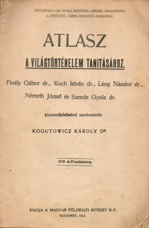 Atlasz a világtörténelem tanításához II. - Oskola Antikvárium