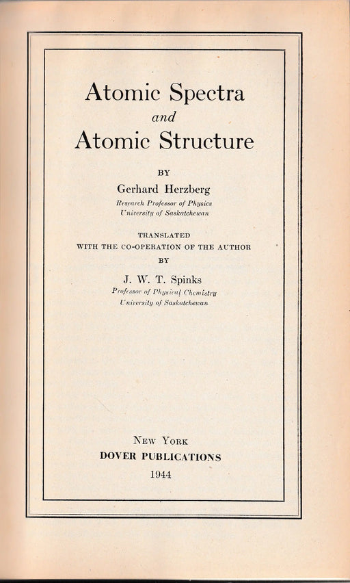 Atomic Spectra and Atomic Structure - Oskola Antikvárium