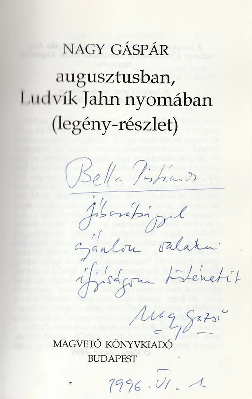 Augusztusban, Ludvík Jahn nyomában - Oskola Antikvárium